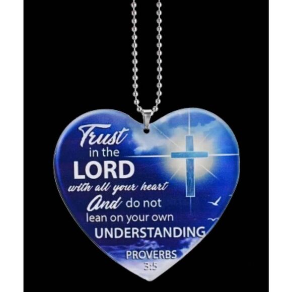 Trust in the Lord Car Mirror Ornament - Brand New - Picture 8 of 8